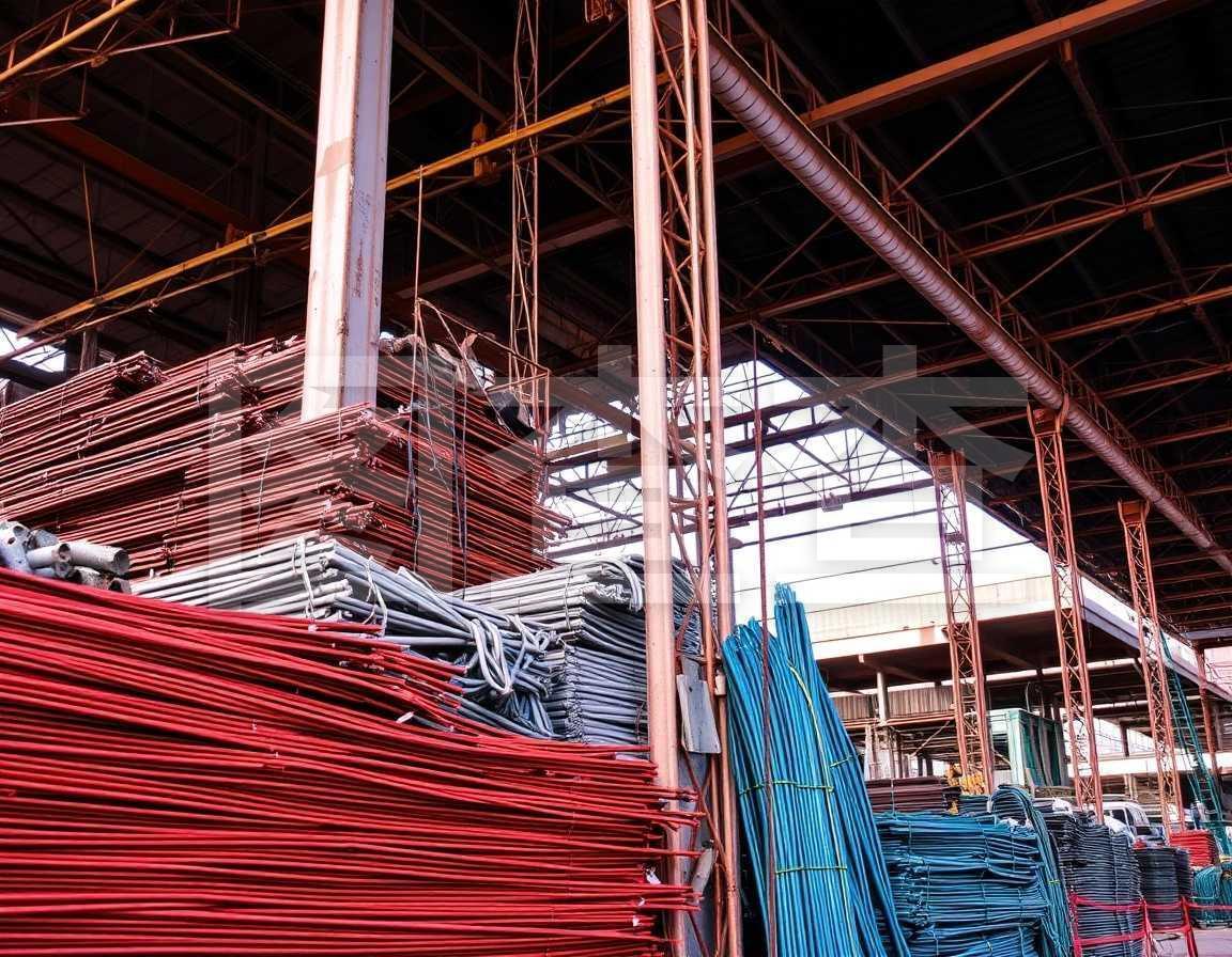 建筑工地鐵質建筑材料